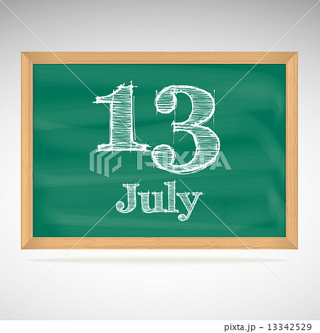 July 13, day calendar, school board, date 13342529