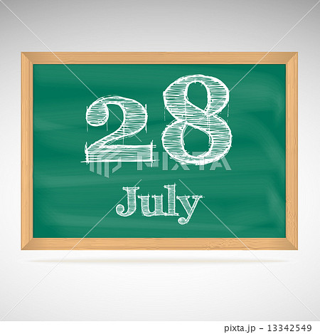 July 28, day calendar, school board, date 13342549