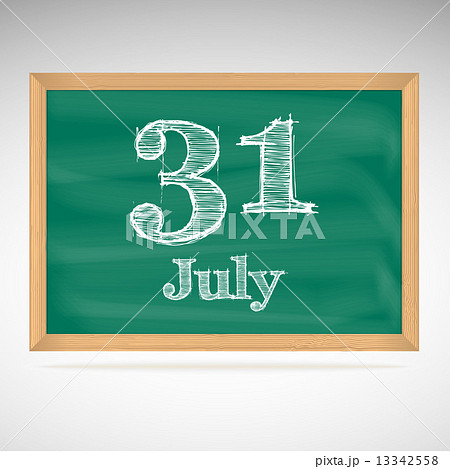 July 31, day calendar, school board, date 13342558