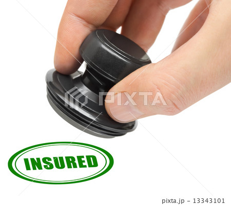 Hand and stamp Insured 13343101
