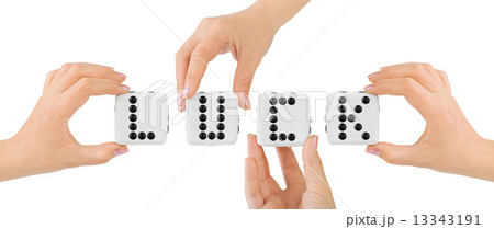 Hands and dices Luck Hands and dices Luck 13343191