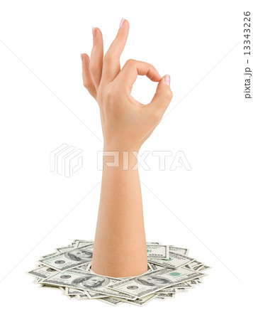 Money and hand ok 13343226