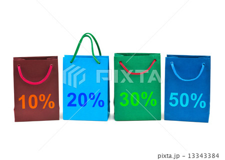 Multicolored shopping bags 13343384