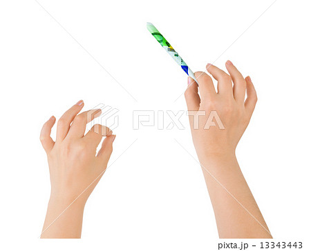 Music conductor hands with money - business leadership concept 13343443