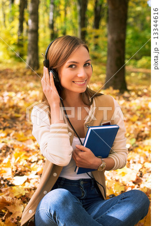 Student sitting and looking at camera 13344616