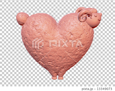 心臟的羊·粉紅色A. 13349073