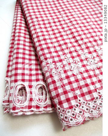 ギンガムチェックのカフェカーテン ギンガムチェックのカフェカーテン 13349082