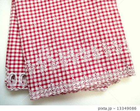 ギンガムチェックのカフェカーテン ギンガムチェックのカフェカーテン 13349086