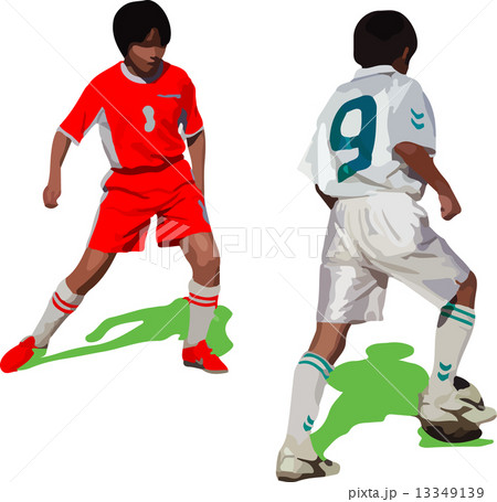 少年サッカーのイラスト素材