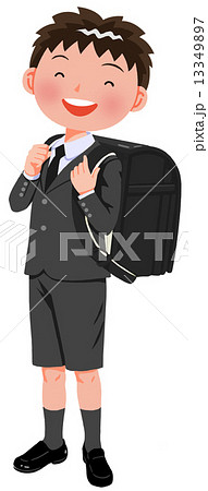 小学校入学_男の子立ち姿 小学校入学_男の子立ち姿 13349897