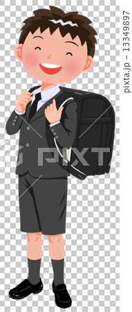 小学校入学_男の子立ち姿 小学校入学_男の子立ち姿 13349897
