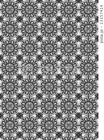Background with circles of beads coated black and white curved forms Background with circles of beads coated black and white curved forms 13357414