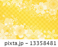 桜と市松模様の背景 13358481