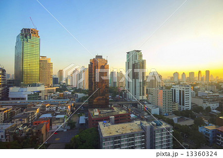 Cityscape view in the morning at Bangkok Cityscape view in the morning at Bangkok 13360324