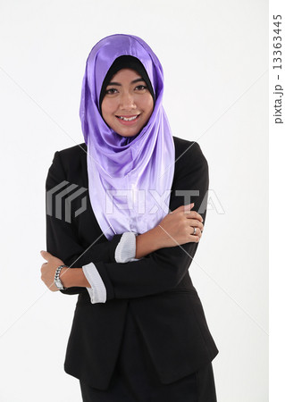 Business woman in hijab Business woman in hijab 13363445