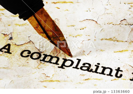 Fountain pen on complaint text Fountain pen on complaint text 13363660