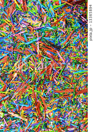 注意 白い背景に鉛筆線が残る場合があります カラープラスチックペンシル クーピーペンシル 色鉛 の写真素材