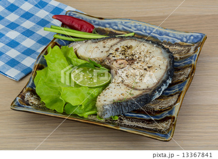 Grilled shark steak Grilled shark steak 13367841