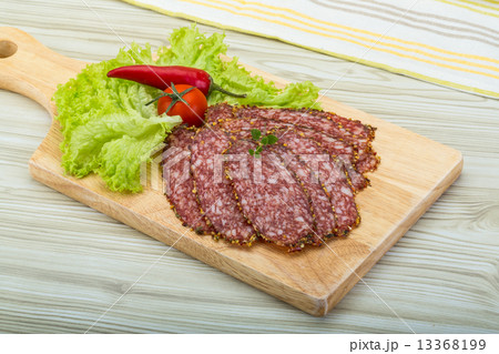 Sliced salami 13368199