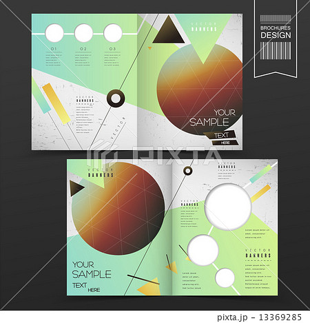 幾何学的 レイアウト デザインのイラスト素材