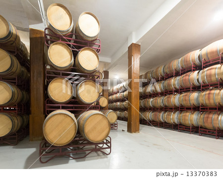 wooden barrels in winery wooden barrels in winery 13370383