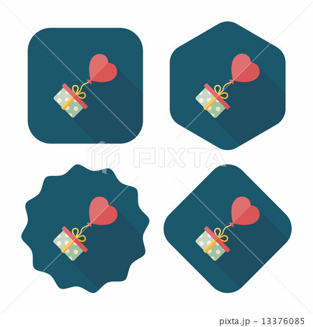 wedding gift flat icon with long shadow,eps10 wedding gift flat icon with long shadow,eps10 13376085