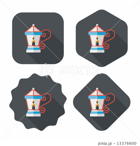 Christmas lantern flat icon with long shadow,eps10 Christmas lantern flat icon with long shadow,eps10 13376600