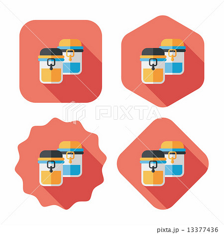 kitchenware preserving container flat icon with long shadow,eps1 kitchenware preserving container flat icon with long shadow,eps1 13377436