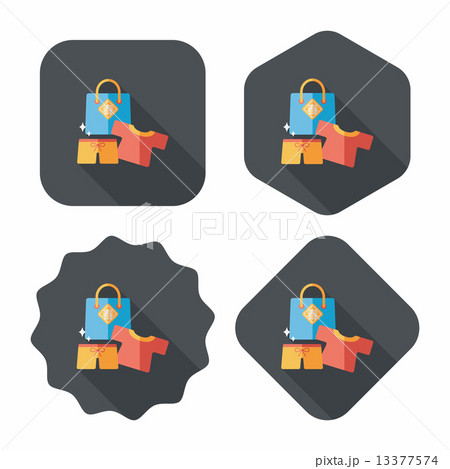 Chinese New Year SALE flat icon with long shadow,eps10 Chinese New Year SALE flat icon with long shadow,eps10 13377574
