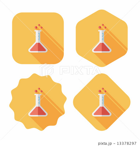 test tube flat icon with long shadow ,eps10 test tube flat icon with long shadow ,eps10 13378297