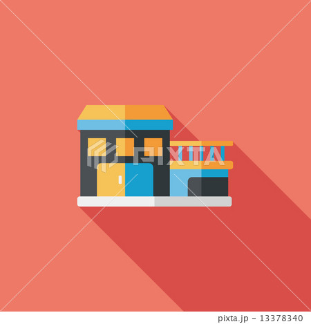 Building flat icon with long shadow,eps10 Building flat icon with long shadow,eps10 13378340