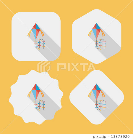 kite flat icon with long shadow,eps10 kite flat icon with long shadow,eps10 13378920