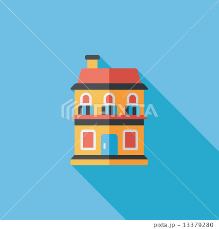 Building house flat icon with long shadow,eps10 Building house flat icon with long shadow,eps10 13379280
