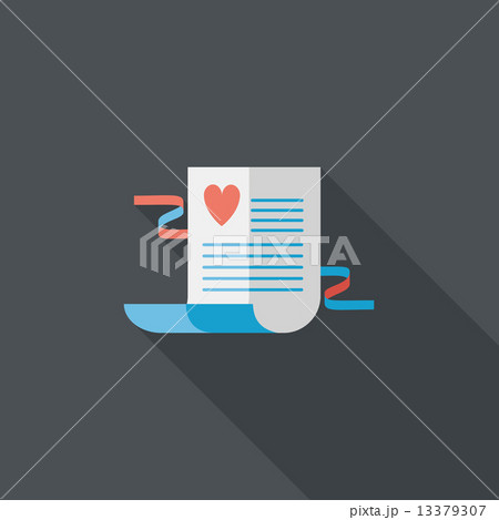 wedding invitation flat icon with long shadow,eps10 wedding invitation flat icon with long shadow,eps10 13379307