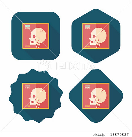 xray flat icon with long shadow 13379387