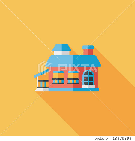 Building flat icon with long shadow,eps10 Building flat icon with long shadow,eps10 13379393