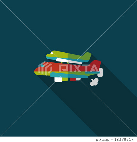 Spaceship flat icon with long shadow,eps10 Spaceship flat icon with long shadow,eps10 13379517