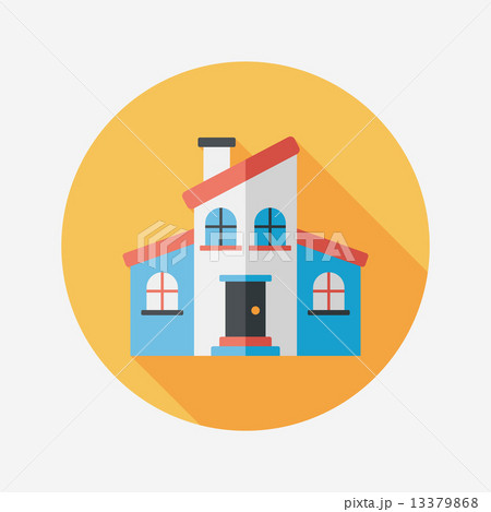 Building flat icon with long shadow,eps10 Building flat icon with long shadow,eps10 13379868