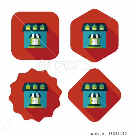 Building flat icon with long shadow,eps10 Building flat icon with long shadow,eps10 13381150