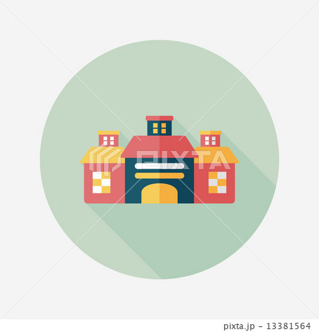 Building flat icon with long shadow,eps10 Building flat icon with long shadow,eps10 13381564