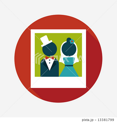 wedding photo flat icon with long shadow,eps10 wedding photo flat icon with long shadow,eps10 13381799
