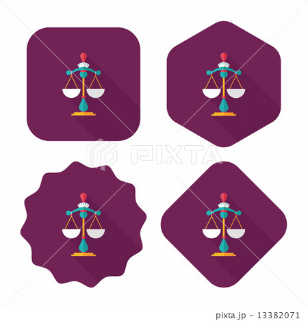 Balance flat icon with long shadow,eps10 13382071