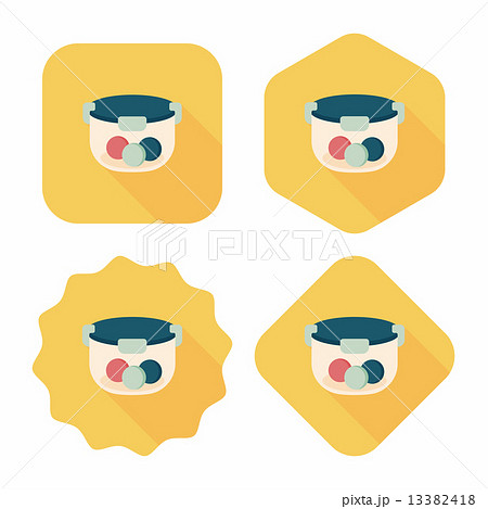 kitchenware preserving container flat icon with long shadow,eps1 13382418