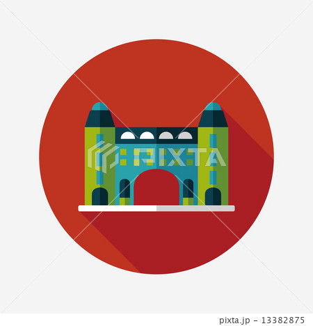 Building flat icon with long shadow,eps10 Building flat icon with long shadow,eps10 13382875
