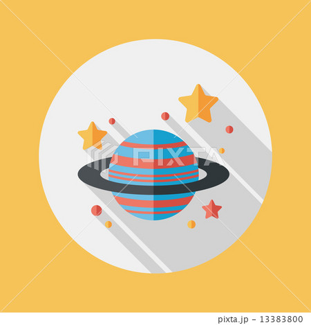 Space planet flat icon with long shadow,eps10 Space planet flat icon with long shadow,eps10 13383800