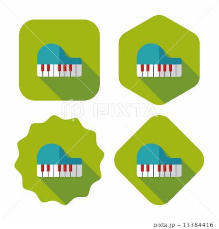 piano flat icon with long shadow,eps10 piano flat icon with long shadow,eps10 13384416