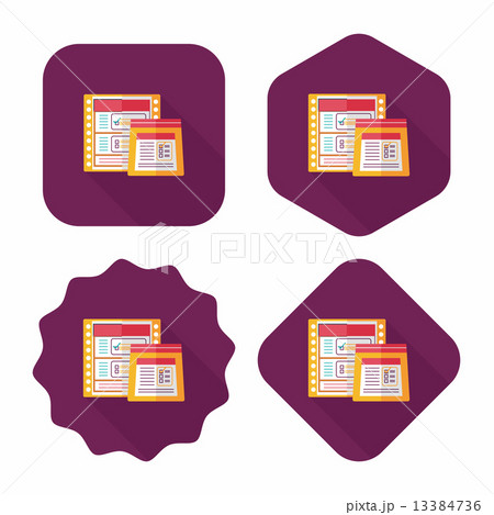 Pills flat icon with long shadow Pills flat icon with long shadow 13384736