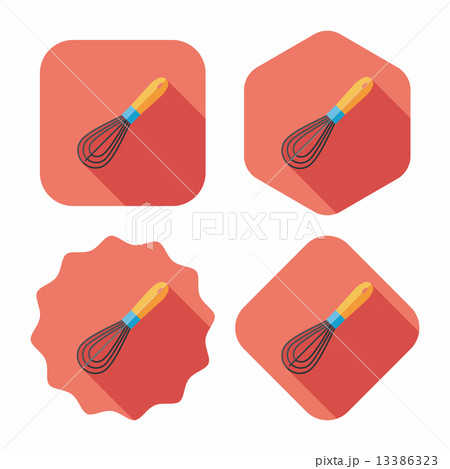 kitchenware beater flat icon with long shadow,eps10 kitchenware beater flat icon with long shadow,eps10 13386323