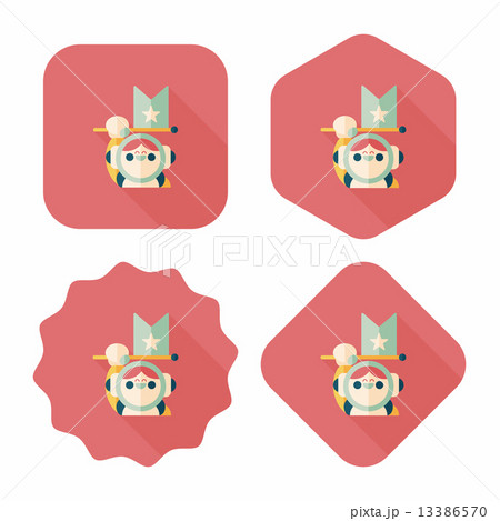 Space Astronaut flat icon with long shadow, eps10 Space Astronaut flat icon with long shadow, eps10 13386570