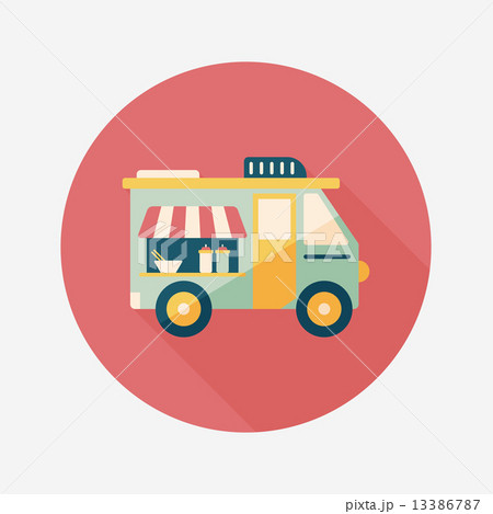 Transportation vendor carts flat icon with long shadow,eps10 Transportation vendor carts flat icon with long shadow,eps10 13386787